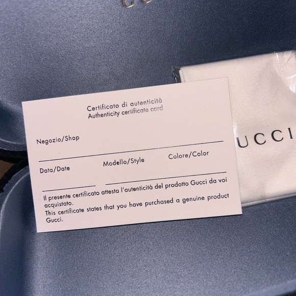 Authentic Gucci Sunglasses. Brand new still in the box. Never been worn. - Picture 6 of 6
